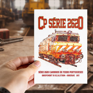 CP Serie 2620 Electric Locomotive. Nez-Casse Loco  Postcard