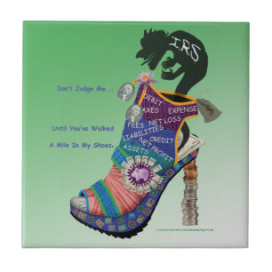 CPA / Accountant Don't Judge Me... Ceramic Tile