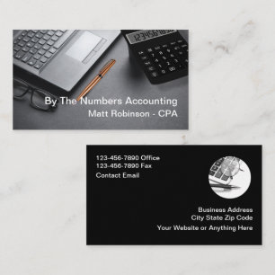 CPA Accountant Modern Business Cards