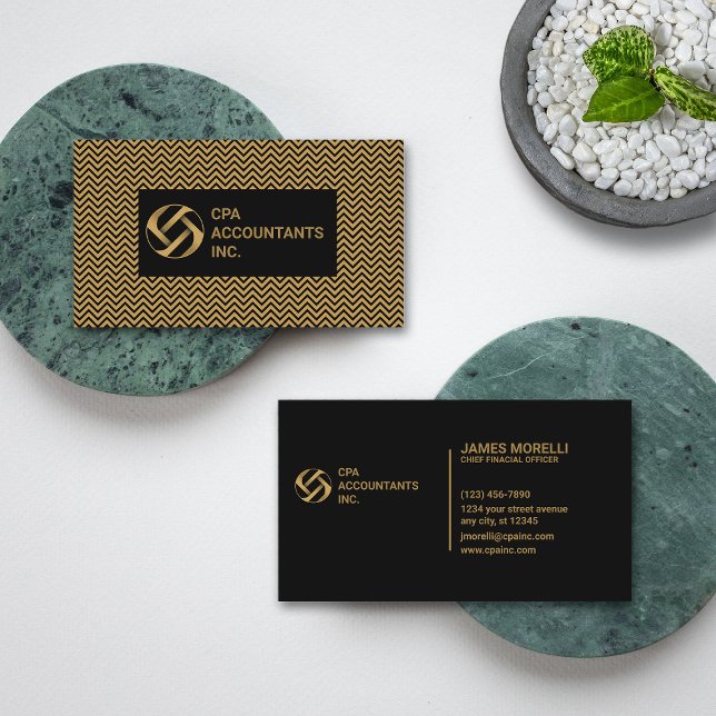 CPA | Accountant Professional Elegant  Business Card (Creator Uploaded)