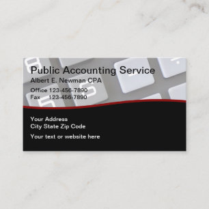 CPA Accountant Unique Business Card