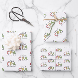 CPA Certified Public Accountant Wrapping Paper Sheet