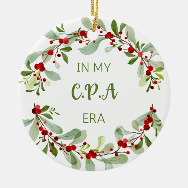 CPA Christmas Ornament (Front)