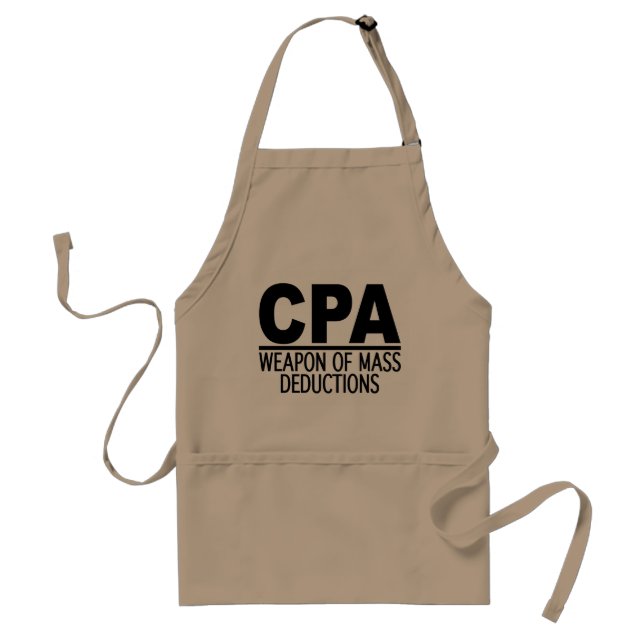 CPA custom apron - choose style & colour (Front)
