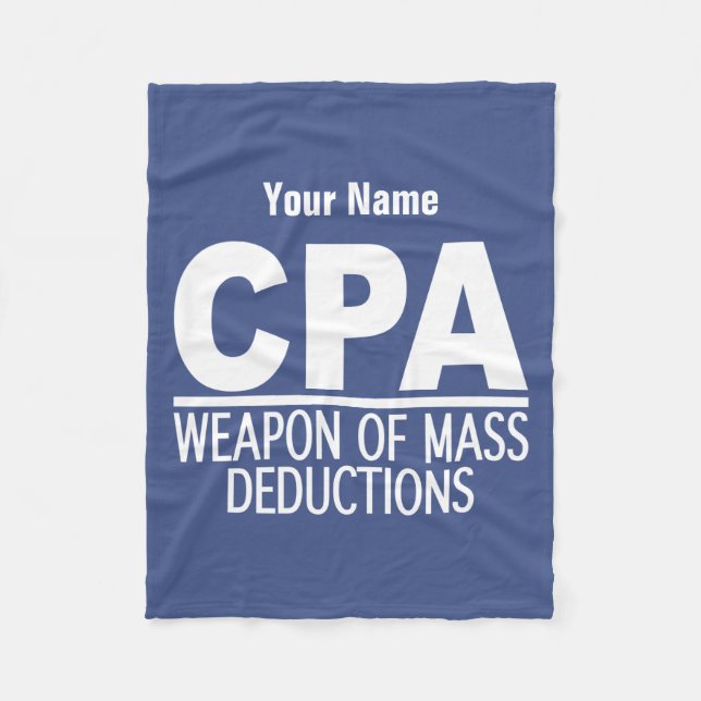 CPA custom colour & name fleece blanket (Front)
