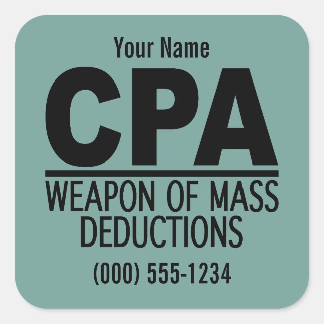 CPA custom colour stickers (Front)