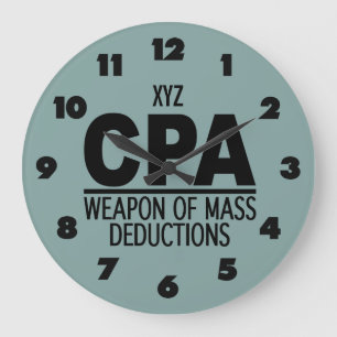 CPA custom colour wall clock