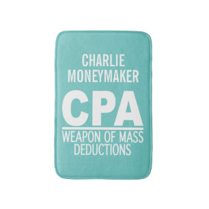 CPA custom name & colour bath mats