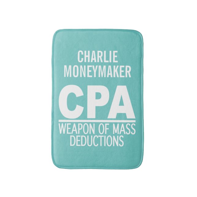 CPA custom name & colour bath mats (Front Vertical)