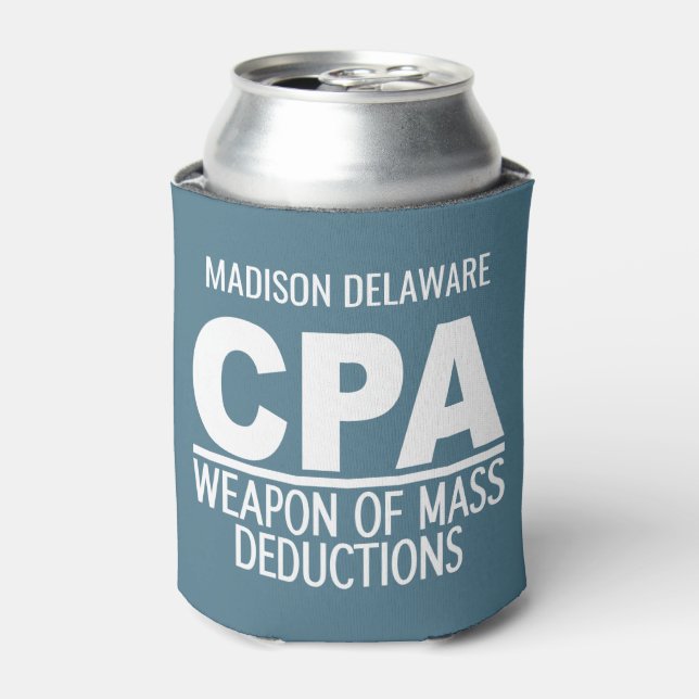CPA custom name & colour Can Cooler (Can Front)