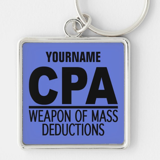 CPA custom name & colour key chain (Front)