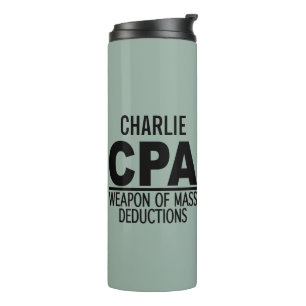 CPA custom name & colour tumbler