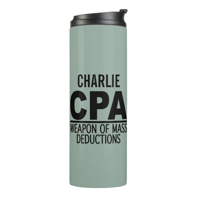 CPA custom name & colour tumbler (Rotated Left)