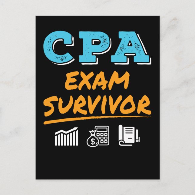 CPA Exam Survivor Postcard (Front)