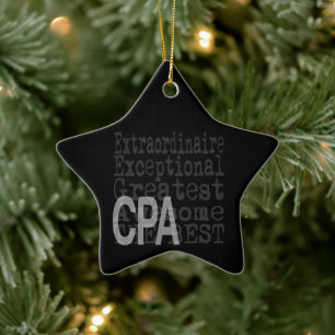 CPA Extraordinaire Ceramic Ornament