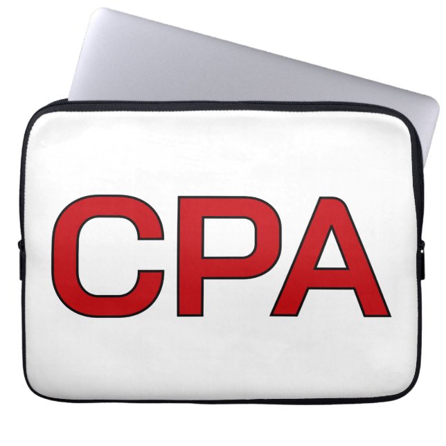 Cpa Laptop Sleeve (Front)
