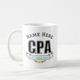CPA Mug Gift Personalised with Name