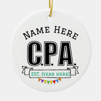 CPA Ornament Personalised Gift for CPA License