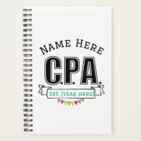 CPA Planner Accountant Personalised Gift 