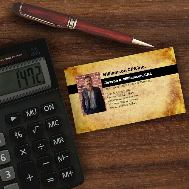 CPA | Tax Accountant Professional Business Card (Creator Uploaded)