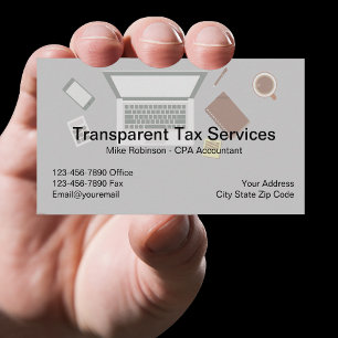 CPA Tax Accountant Services Business Card