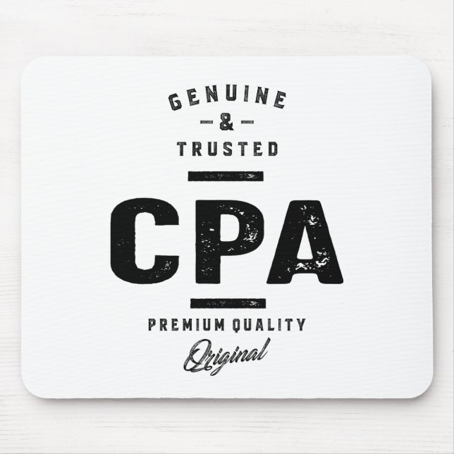 CPA Work Job Title Gift Mouse Pad (Front)