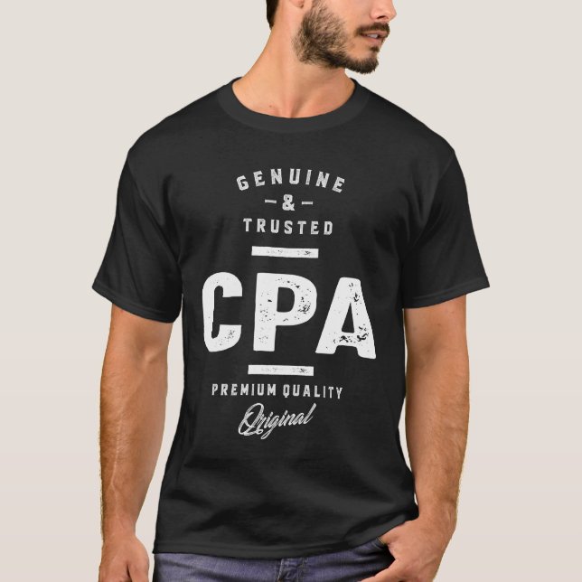 CPA Work Job Title Gift T-Shirt (Front)