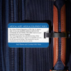 CPAP or Medical Alert Carry On Luggage Tag