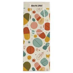 CPht Boho Pharmacy Holiday Wine Gift Bag