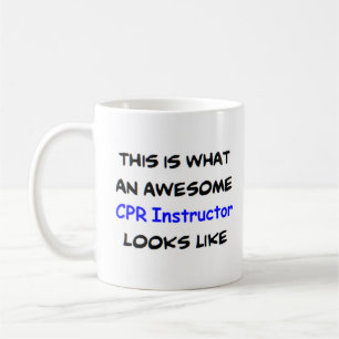 cpr instructor, awesome coffee mug