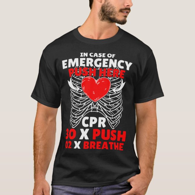 CPR Instructor First Aid for Nurses CPR Instructor T-Shirt (Front)