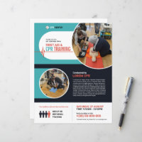 CPR Training Flyer | First Aid Flyer
