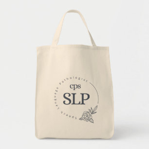 CPS SLP Floral Logo Tote Bag