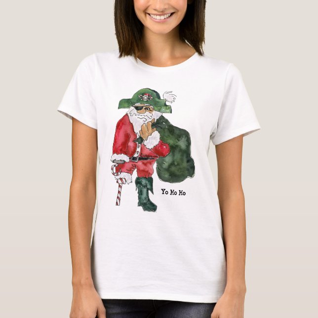 Cptn. Crusty Kringle -North Pole Pirate T-Shirt (Front)