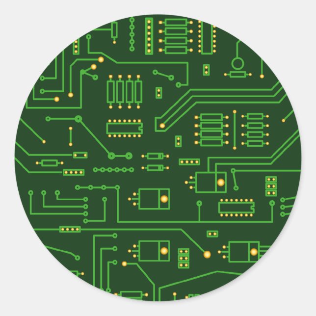 cpu classic round sticker (Front)