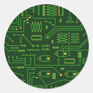 cpu classic round sticker