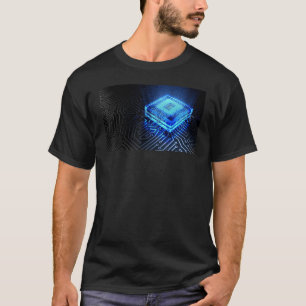 Cpu Gamer Nerd Computer Chip Computer Scientist Pc T-Shirt