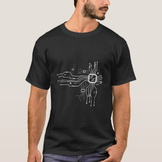 Cpu Heart Chipset Board Electrical Electronic Engi T-Shirt