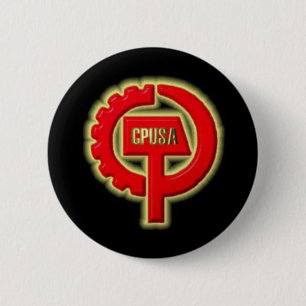 cpusa 6 cm round badge