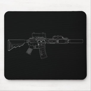 CQBR MK18 Mod 0 Black Mousepad