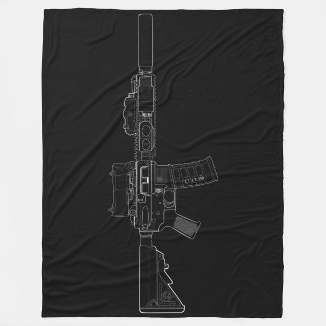CQBR MK18 Mod 0 Fleece Blanket (Front)