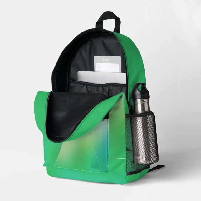 CR0702 PRINTED BACKPACK (Back Corner Right (Open))