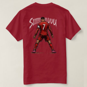 CR7 SIUUU Portugal 7 Soccer Sketch T-Shirt