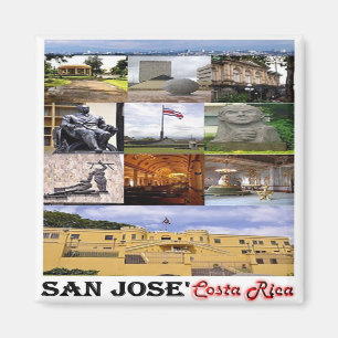 CR - Costa Rica - San José Mosaic - Collage Magnet