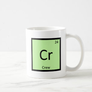 Cr - Crew Sports Chemistry Periodic Table Symbol Coffee Mug