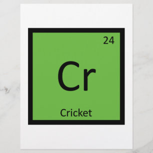 Cr - Cricket Sports Chemistry Periodic Table