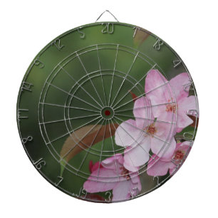 Crab Apple Pink Flowers Dart Board