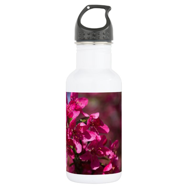 Crab Apple Shadows Stainless Steel Water Bottle (Front)