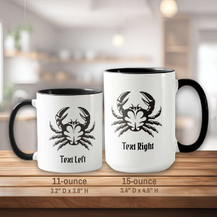 Crab Black Mug