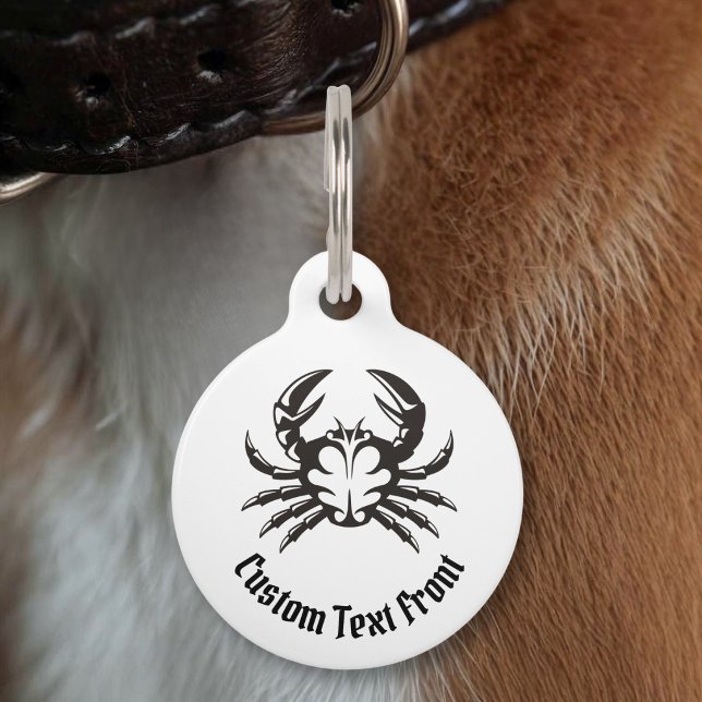 Crab Black Pet Tag (Creator Uploaded)